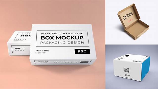 7490+ Advanced Package Box Mockup Fully Layered PSD Freebie