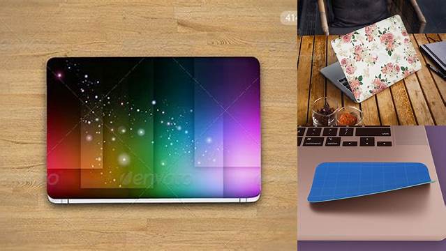 7526+ Laptop Skin Mockup Layered Photoshop Template