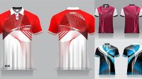 7533+ Badminton Jersey Mockup Layered Photoshop Template