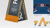 7536+ Soccer Scarf Mockup Photoshop Freebie