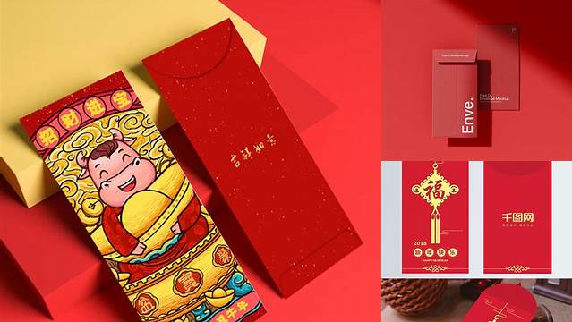 7550+ Red Packet Mockup Psd PSD for Free