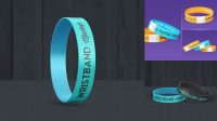 7555+ Wristband Mockup Free PSD