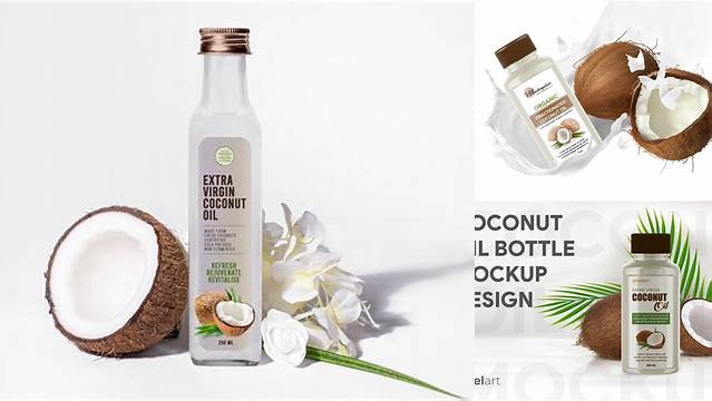 7564+ Coconut Oil Bottle Mockup Free Download PSD Free Download