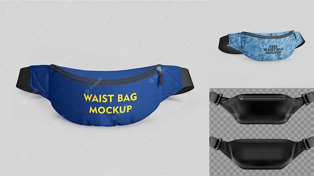 7568+ Waist Bag Mockup Free PSD