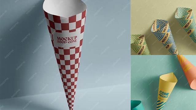 7578+ Paper Cone Mockup Download Free