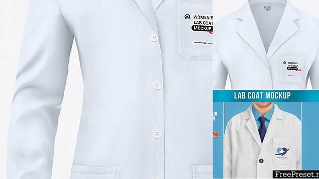 7602+ Lab Coat Mockup Free Hight Resolution