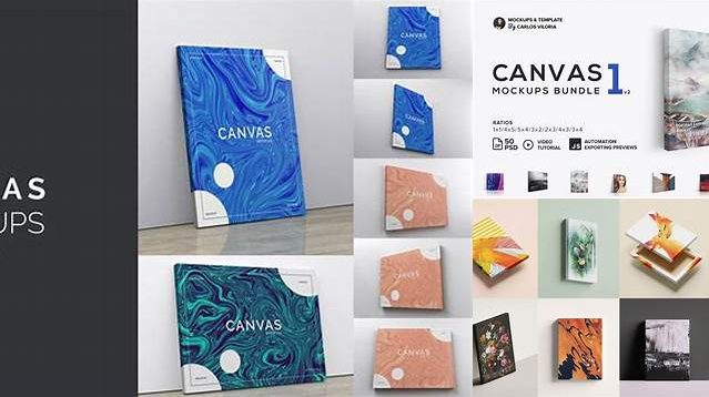 7607+ Canvas Mockup Generator PSD Download