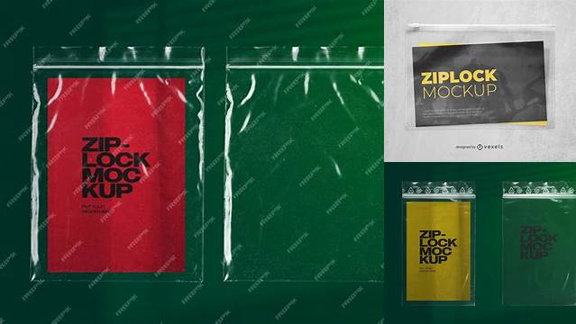 7607+ Frosted Ziplock Mockup Creative PSD Templates