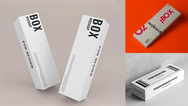 7615+ Long Box Mockup Download Free