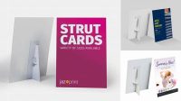 7620+ Strut Card Mockup High-Quality Editable PSD