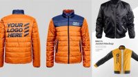 7626+ Winter Jacket Mockup Custom Mockup PSD for Free