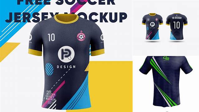 7631+ Soccer Jersey Mockup Customizable Design Files