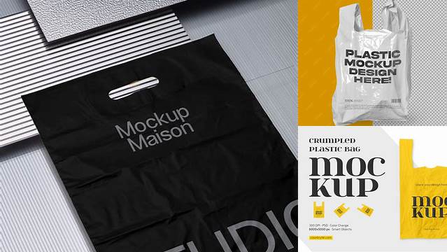 7632+ Plastic Bag Mockup Creative Layered Design File