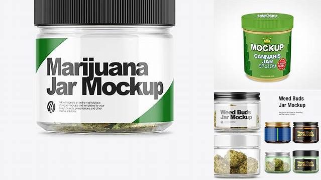 7635+ Cannabis Jar Mockup High-Quality PSD Files