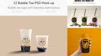 7635+ Milk Tea Cup Mockup Best for Showcase