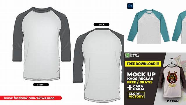 7635+ Mockup Kaos Reglan Free Downloadable PSD