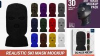 7637+ Ski Mask Mockup Creative Digital PSD Download