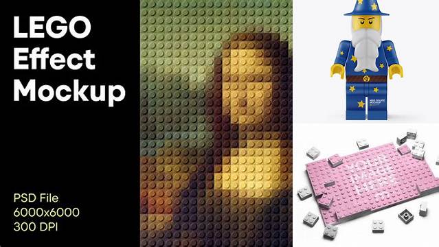 7642+ Lego Mockup Smart Editable Design Mockup