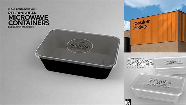 7647+ Microwave Container Mockup Free PSD Free Download