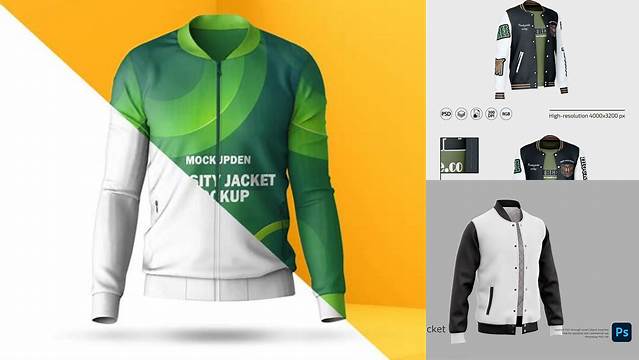 7650+ Varsity Jacket Mockup Psd Free Download Include TIFF