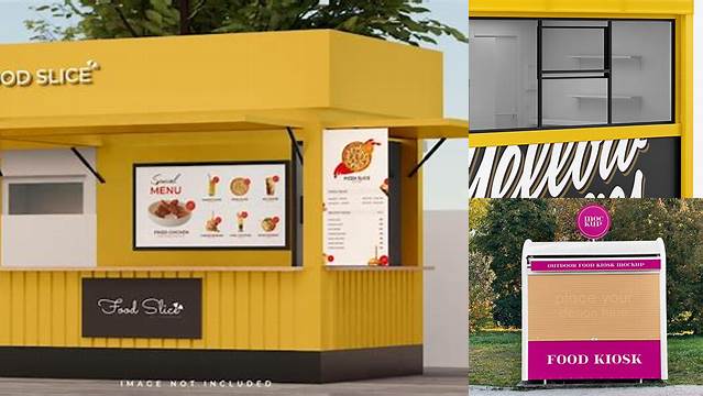 7656+ Food Kiosk Mockup Free Include TIFF