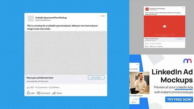 7656+ Linkedin Ad Template Psd Best Free Mockup PSD