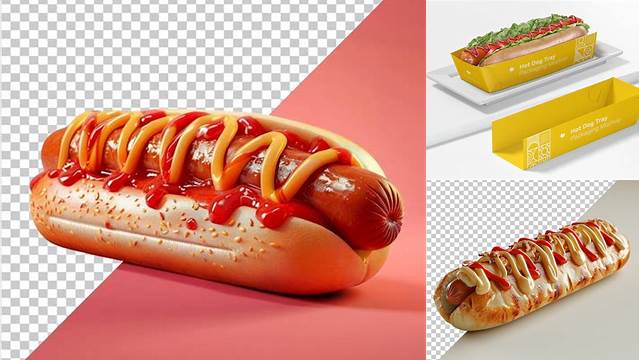 7662+ Hot Dog Mockup Free Custom PSD Mockup Template