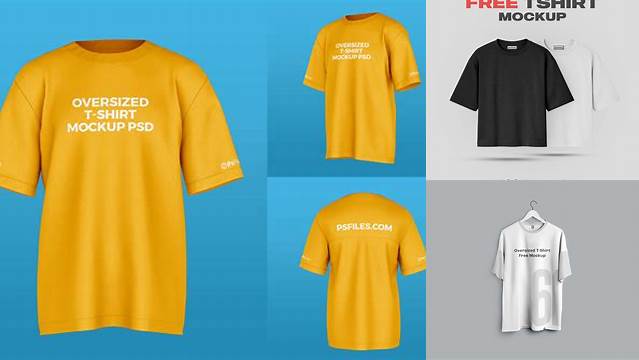 7665+ Oversized T-shirt Mockup Psd Free Best for Showcase