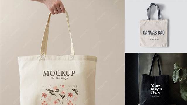 7668+ Mockup Tote Bag Cdr Customizable Design Files