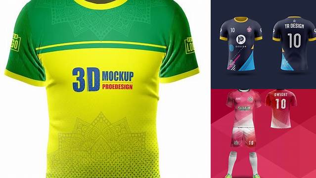 7669+ Mockup Jersey Bola PSD for Free