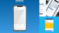 7672+ Facebook Mobile Mockup For Free Download