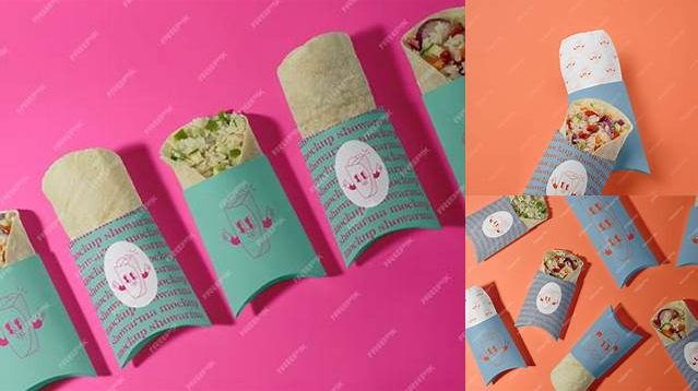 7674+ Shawarma Packaging Mockup Best Free Resource