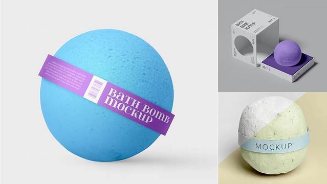 7676+ Bath Bomb Mockup Free Free PSD