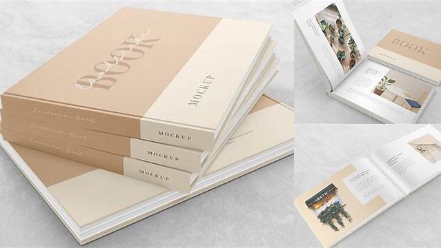 7677+ Free Landscape Book Mockup Best for Showcase