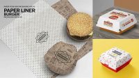 7679+ Burger Paper Liner Packaging Mockup Free Download Professional PSD Mockup