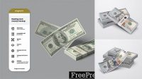 7681+ E Money Mockup Creative Layered Design File