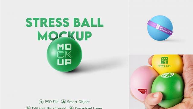 7687+ Stress Ball Mockup Free PSD Free Download