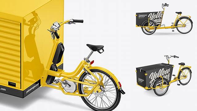 769+ Cargo Bike Mockup Smart PNG Image