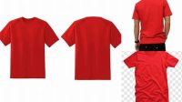 7693+ Mockup Kaos Merah Include TIFF