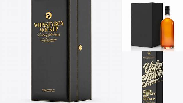 7698+ Whiskey Box Mockup PSD Free Download