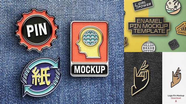 7707+ Logo Enamel Pin Mockup Vk For Free Download