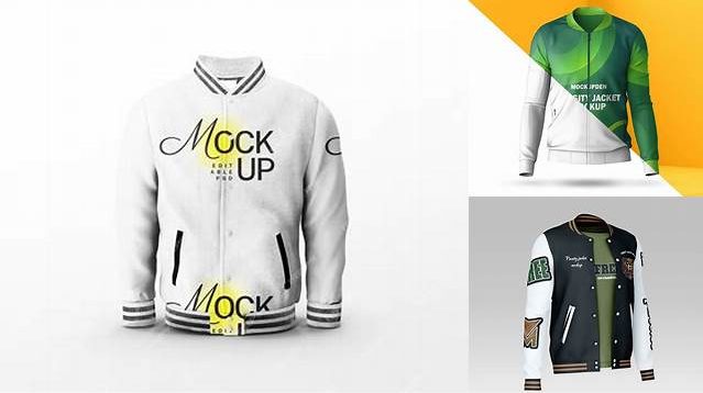 7713+ Varsity Jacket Mockup Template PSD for Free