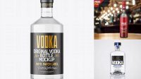 7713+ Vodka Bottle Mockup PSD Download