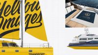 7713+ Yacht Mockup Free Easy Editable