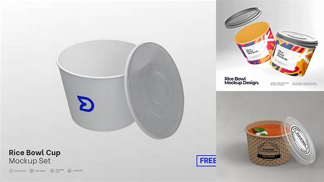 7715+ Rice Bowl Packaging Mockup Best for Showcase