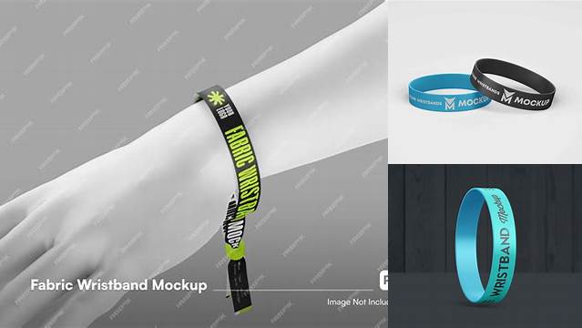 7717+ Fabric Wristband Mockup PSD Download