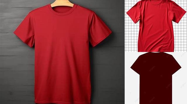 7718+ Mockup Kaos Merah Maroon High-Quality PSD Files