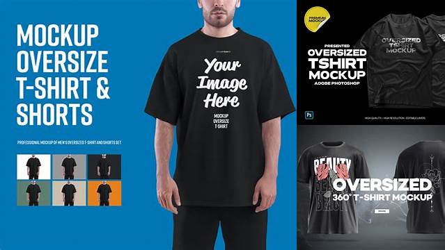 7719+ Mockup T Shirt Oversize High-Resolution Graphic