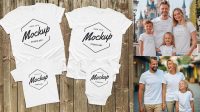 7721+ Family Shirt Mockup Professional Design PSD