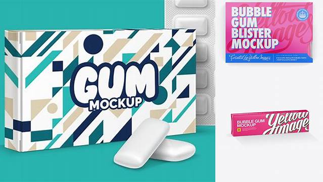 7724+ Gum Mockup Free Smart PNG Image